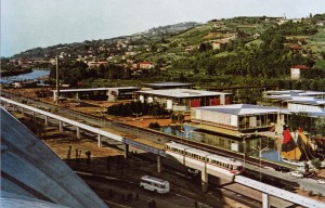 Parco Italia '61, impianto urbanistico generale con i padiglioni delle regioni. 