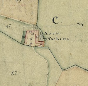 Cascina Airale. Catasto Gatti, 1820-1830. © Archivio Storico della Città di Torino