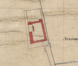 Cascina Fossata. Catasto Rabbini, 1866, ©Archivio di Stato di Torino