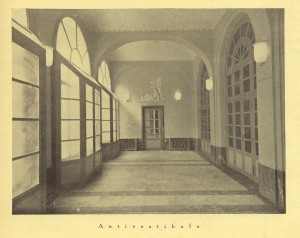 Biblioteca civica Centrale, antivestibolo, 1929. Biblioteca civica Centrale © Biblioteche civiche torinesi