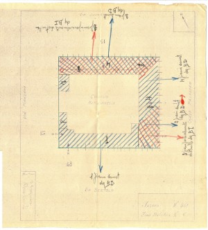 Bombardamenti aerei. Censimento edifici danneggiati o distrutti. ASCT Fondo danni di guerra inv. 201 cart. 4 fasc. 31. © Archivio Storico della Città di Torino