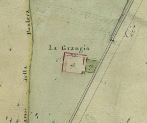 Cascina La Grangia, già Lagrange. Catasto Gatti, 1820-1830. © Archivio Storico della Città di Torino