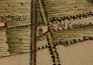 Cascina Nuova di corso Unione Sovietica. Carta Topografica della Caccia, 1760-1766 circa, ©Archivio di Stato di Torino