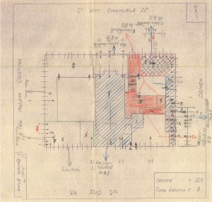 Bombardamenti aerei. Censimento edifici danneggiati o distrutti. ASCT Fondo danni di guerra inv. 323 cart. 6 fasc. 6. © Archivio Storico della Città di Torino