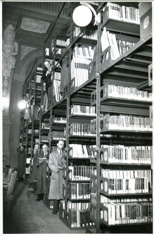 Biblioteca civica, sede temporanea di Palazzo Carignano, 1948-1958. Biblioteca civica Centrale © Biblioteche civiche torinesi