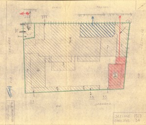 Bombardamenti aerei. Censimento edifici danneggiati o distrutti. ASCT Fondo danni di guerra inv. 1519 cart. 31 fasc. 9. © Archivio Storico della Città di Torino 