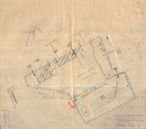 Bombardamenti aerei. Censimento edifici danneggiati o distrutti. ASCT Fondo danni di guerra inv. 2078 cart. 43 fasc. 23. © Archivio Storico della Città di Torino