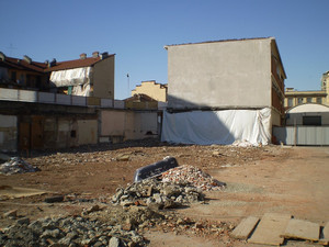 Il cinema appena demolito. Fotografia di Giuseppe Beraudo, febbraio 2009.
