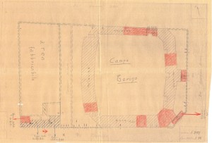 Bombardamenti aerei. Censimento edifici danneggiati o distrutti. ASCT Fondo danni di guerra inv. 2197 cart. 44 fasc. 16. © Archivio Storico della Città di Torino