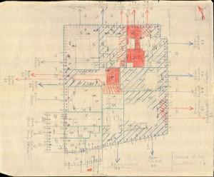 Bombardamenti aerei. Censimento edifici danneggiati o distrutti. ASCT Fondo danni di guerra inv. 133 cart. 3 fasc. 22. © Archivio Storico della Città di Torino