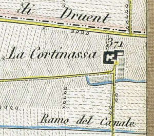 Cascina Continassa. Topografia della Città di Torino, 1840. © Archivio Storico della Città di Torino