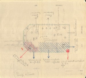 Bombardamenti aerei. Censimento edifici danneggiati o distrutti. ASCT Fondo danni di guerra inv. 463 cart. 9 fasc. 14. © Archivio Storico della Città di Torino