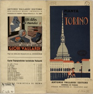 Pianta di Torino, 1950 circa, ed. Vallardi. Biblioteca civica centrale, Cartografico  3/4.32.02 © Biblioteche civiche torinesi