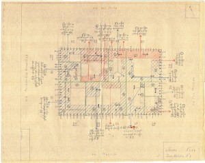 Bombardamenti aerei. Censimento edifici danneggiati o distrutti. ASCT Fondo danni di guerra inv. 249 cart. 5 fasc. 9. © Archivio Storico della Città di Torino
