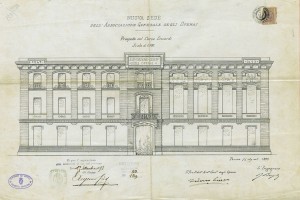 Riccardo Brayda, nuova sede dell'Associazione Generale operaia di Torino, 1893 (A.S.C.T., Progetti edilizi, anno 1893, n. 139 tav.3 tav.5).