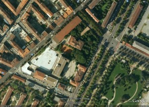 Immagine aerea delle Caserma.