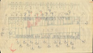 Bombardamenti aerei. Censimento edifici danneggiati o distrutti. ASCT Fondo danni di guerra inv. 1393 cart. 28 fasc. 21. © Archivio Storico della Città di Torino