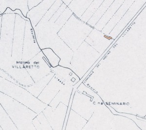 Cascinotto di strada del Mulino di Villaretto. Istituto Geografico Militare, Pianta di Torino, 1974, © Archivio Storico della Città di Torino