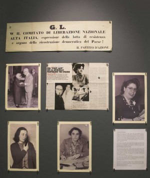 A panel from the exhibition 