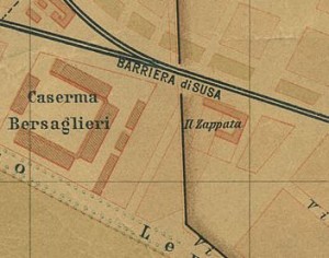 Cascina Zappata, già Marchisio. Pianta di Torino, 1911. © Archivio Storico della Città di Torino