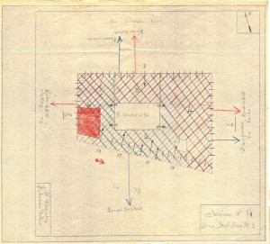 Bombardamenti aerei. Censimento edifici danneggiati o distrutti. ASCT Fondo danni di guerra inv. 74 cart. 2 fasc. 3 © Archivio Storico della Città di Torino