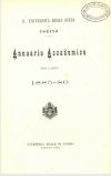 «Annuario accademico», A. X, a.a. 1885-1886, Torino, copertina