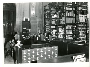 Biblioteca civica, sede temporanea di Palazzo Carignano, 1948-1958. Biblioteca civica Centrale © Biblioteche civiche torinesi