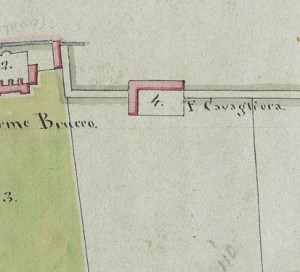 Cascina Cavaliera. Mappa primitiva Napoleonica, 1805. © Archivio Storico della Città di Torino