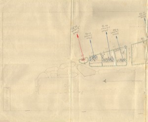 Bombardamenti aerei. Censimento edifici danneggiati o distrutti. ASCT Fondo danni di guerra inv. 611 cart. 12 fasc. 18 prima parte. © Archivio Storico della Città di Torino 