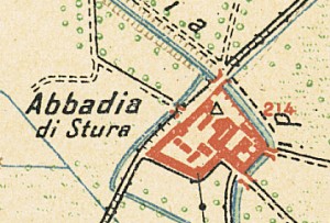 Abbadia di Stura. Istituto Geografico Militare, Pianta di Torino e dintorni, 1911, © Archivio Storico della Città di Torino