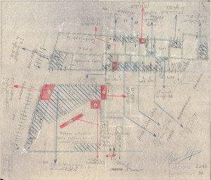 Bombardamenti aerei. Censimento edifici danneggiati o distrutti. ASCT Fondo danni di guerra inv. 2049 cart. 24 fasc. 55. © Archivio Storico della Città di Torino