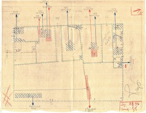 Bombardamenti aerei. Censimento edifici danneggiati o distrutti. ASCT Fondo danni di guerra inv. 2293 cart. 46 fasc. 9. © Archivio Storico della Città di Torino