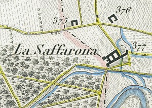 Cascina Saffarona. Topografia della Città e Territorio di Torino, 1840. © Archivio Storico della Città di Torino