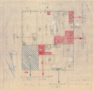 Bombardamenti aerei. Censimento edifici danneggiati o distrutti. ASCT Fondo danni di guerra inv. 1125 cart. 23 fasc. 19. © Archivio Storico della Città di Torino