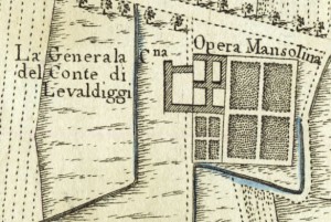 Cascina Generala. Amedeo Grossi, Carta Corografica dimostrativa del territorio della Città di Torino, 1791. © Archivio Storico della Città di Torino