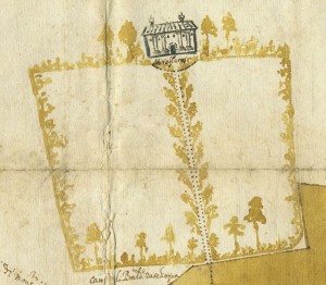 Cascina Mirafiori. Cristoforo Elia, Pianta di tutta la campagna di Miraflores, 1632. © Archivio Storico della Città di Torino