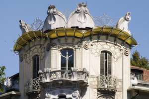 Pietro Fenoglio, Casa Fenoglio (La Fleur, particolare), 1903. Fotografia di Dario Lanzardo, 2010. © MuseoTorino.