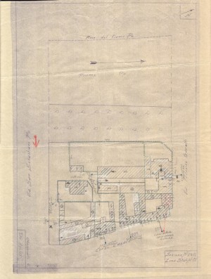 Bombardamenti aerei. Censimento edifici danneggiati o distrutti. ASCT Fondo danni di guerra inv. 2491 cart. 50 fasc. 5. © Archivio Storico della Città di Torino 