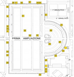 Planimetria Prima ampliazione, Cimitero Monumentale