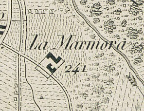 Cascina Lamarmora. Antonio Rabbini , Carta Topografica dei Contorni di Torino, 1878. © Archivio Storico della Città di Torino