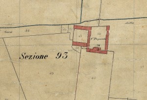 Cascina Porporata. Catasto Rabbini, 1866. © Archivio di Stato di Torino