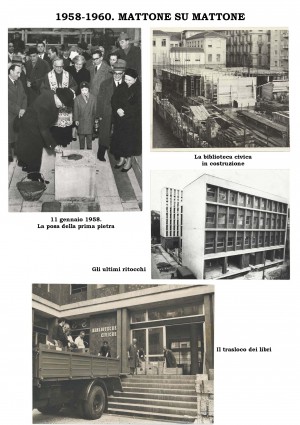 1958-1960. Costruzione della nuova Biblioteca civica