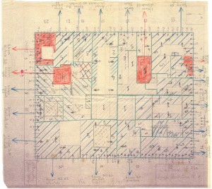 Bombardamenti aerei. Censimento edifici danneggiati o distrutti. ASCT Fondo danni di guerra inv. 125 cart. 3 fasc. 14. © Archivio Storico della Città di Torino