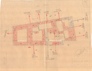 Bombardamenti aerei. Censimento edifici danneggiati o distrutti. ASCT Fondo danni di guerra inv. 2229 cart. 45 fasc. 8. © Archivio Storico della Città di Torino