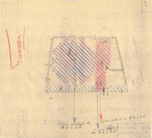 Bombardamenti aerei. Censimento edifici danneggiati o distrutti. ASCT Fondo danni di guerra inv. 1682 cart. 35 fasc. 69. © Archivio Storico della Città di Torino
