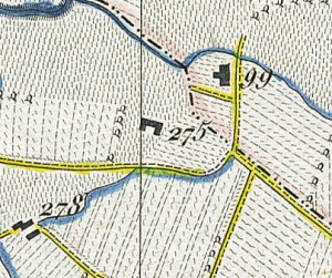 Cascinotto di strada del cascinotto. Antonio Rabbini, Topografia della Città e Territorio di Torino, 1840, © Archivio Storico della Città di Torino