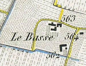 Cascina Le Basse. Antonio Rabbini , Topografia della Città e Territorio di Torino, 1840, © Archivio Storico della Città di Torino