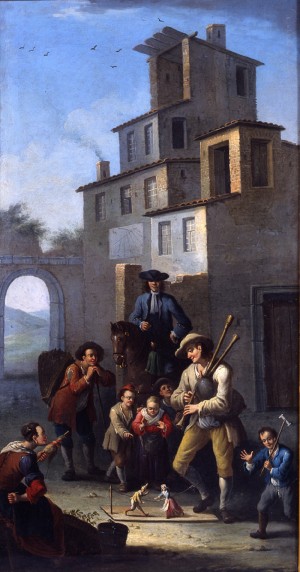 Giovanni Michele Graneri, Il Pifferaio, dipinto, Palazzo Madama e  Museo d’Arte Antica © Fondazione Torino Musei