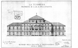 La Tesoriera, Disegno, Archivio Edilizio, 1935 (ASCT, 1935_1_53)