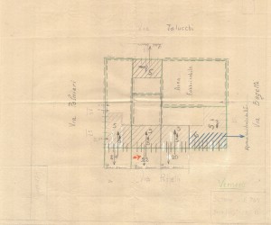 Bombardamenti aerei. Censimento edifici danneggiati o distrutti. ASCT Fondo danni di guerra inv. 707 cart. 14 fasc. 92. © Archivio Storico della Città di Torino